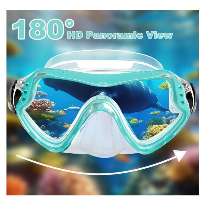 Yanghad – Masque De Plongée Pour Enfants – Verre Trempé Anti-buée, Silicone Ergonomique, Pour 4 à 16 Ans