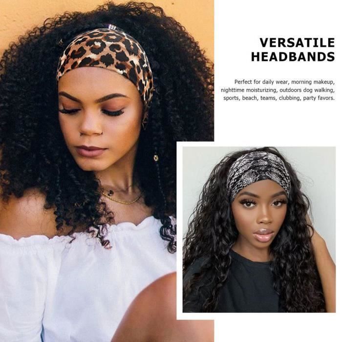 Bandeaux Cheveux Femme Lot De 4 - Imprimé Fleurs Bohème, élastique, Pour Sport, Fête Ou Quotidien