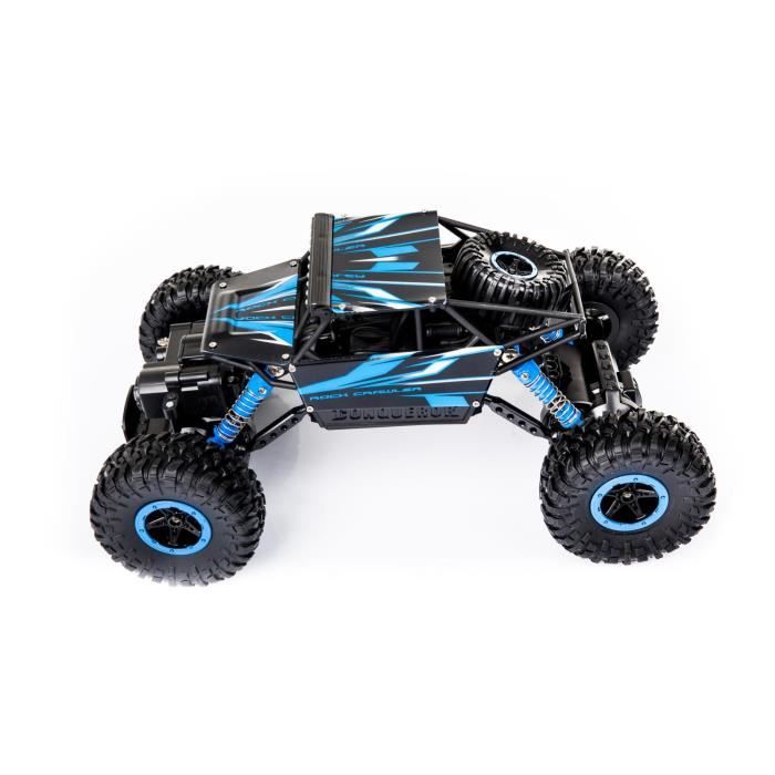IKONKA Vehicule telecommande RC Rock Crawler HB 2.4GHz 1 18 bleu