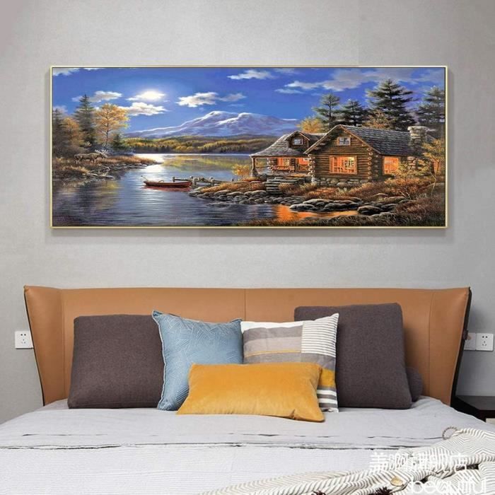 Diamond Painting Adulte, 5D Grand Format Paysage montagne Broderie Diamant kit Complet Accessoires, Mosaique Point de Croix Cristal Peinture Diamant, Noël Décoration Murale Intérieur 45x90cm HI-2881 Diamond Painting Adulte, 5D Grand Format Paysage montagne Broderie Diamant kit Complet Accessoires, Mosaique Point de Croix Cristal Peinture Diamant, Noël Décoration Murale Intérieur 45x90cm HI-2881