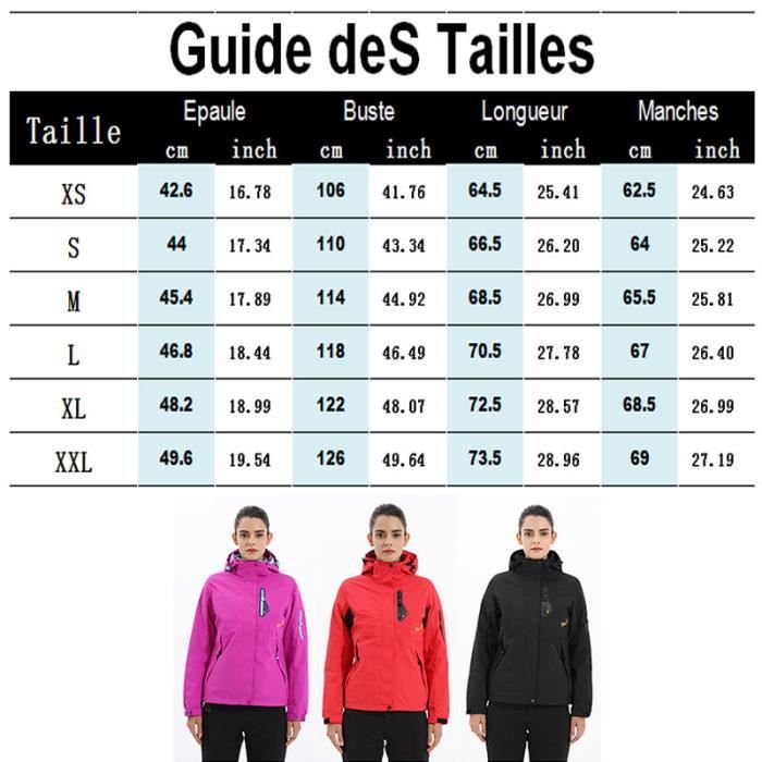 Combinaison de ski femme de Marque luxe Vetements Etanche d alpinisme en plein air Deux pieces sont detachables exterieur Epais Cdiscount Sport