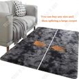 TD® Tapis tie-dye salon table basse tapis cheveux longs chambre tapis de sol plein de couvertures mignonnes tapis de chevet 160*230c-2