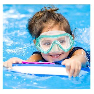 Masque Plongée Enfant 180° – Verre Trempé, Silicone, Pour 4-16 Ans, Anti-Buée
