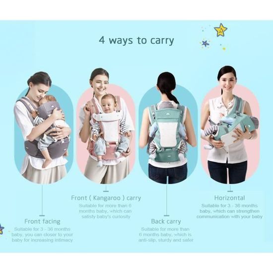 porte bébé 4 en 1