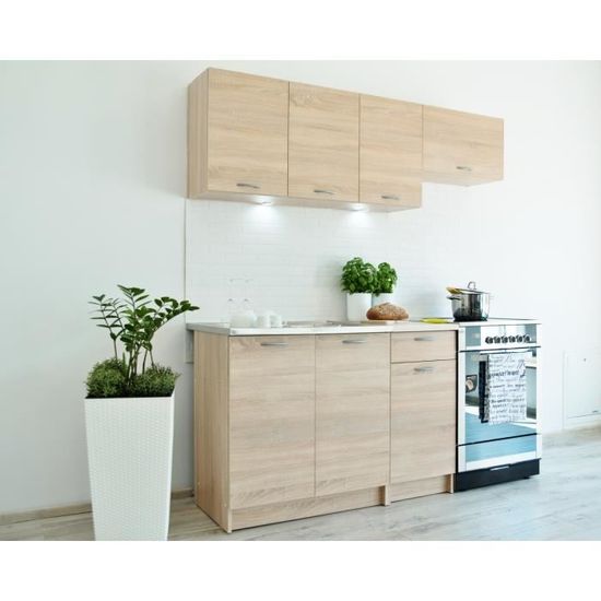 Mely mini - cuisine complète modulaire + linéaire l 180cm 5 pcs
