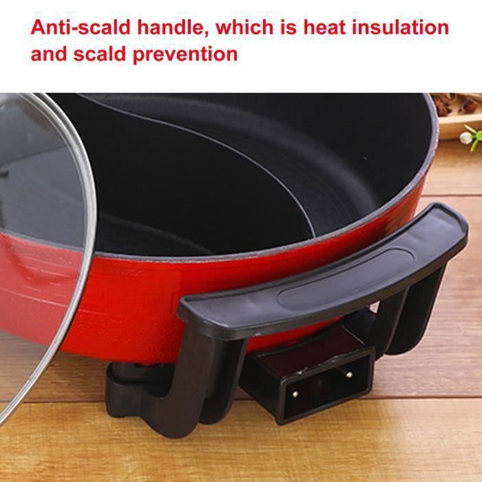 Marmite Électrique 2 En 1 Avec Grill - Fondue Et Barbecue, 220V 1700W, Pour 3 à 6 Personnes, Revêtement Antiadhésif