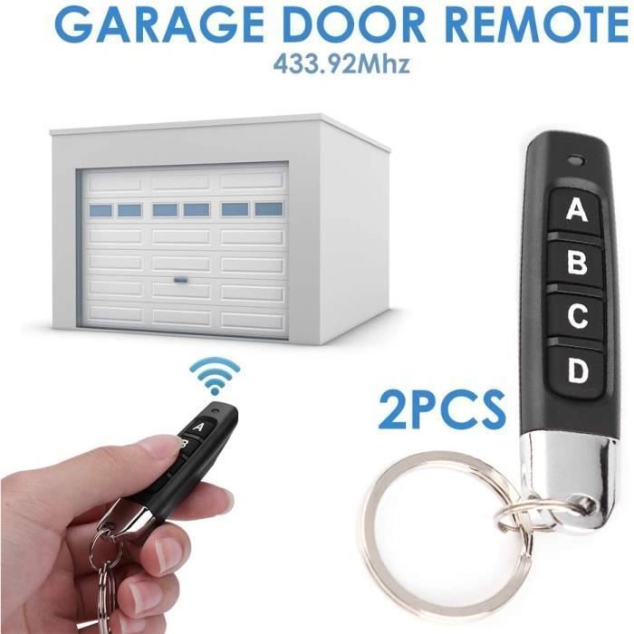 4Pcs Telecommande Portail Garage 433 Mhz Télécommande 4Pcs Telecommande Portail Garage 433 Mhz Télécommande