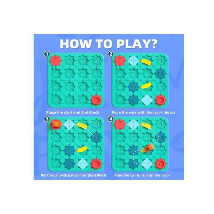 Jeux de construction de route logique, Construction de route de voiture  Labyrinthe Puzzle Labyrinthe Jeux de société Enfants Jouets logiques