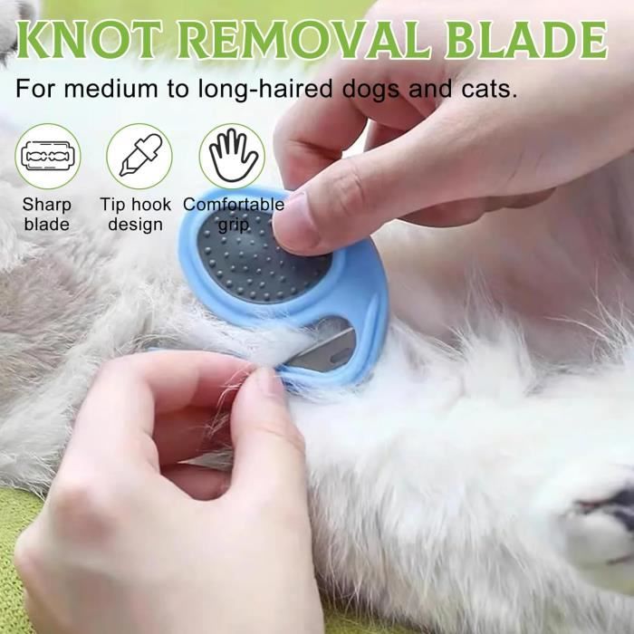 3 Pièces Peigne De Massage Pour Animaux De Compagnie Brosse À Poils