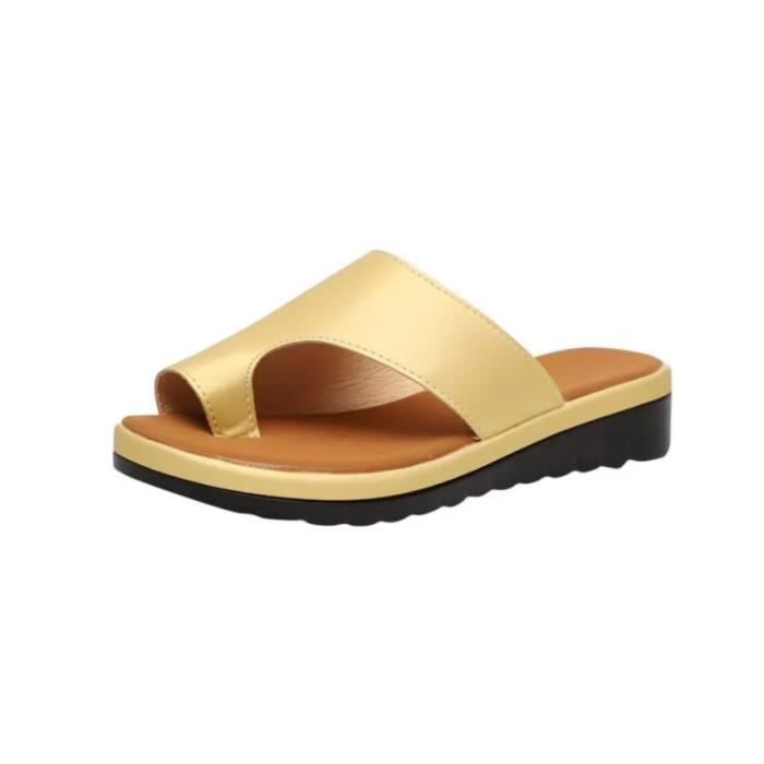 Sandales Orthopédiques Femme Chaussures Tong Pantoufles Flip Flops Strass Bout Ouvert Arch