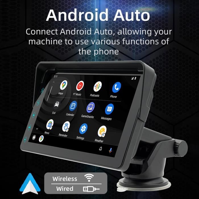 Lecteur vidéo de voiture à écran tactile sans fil 7 pouces Wemaer Universal  Radiocassette stéréo Android Carplay - Chine Vidéo de voiture, stéréo de  voiture