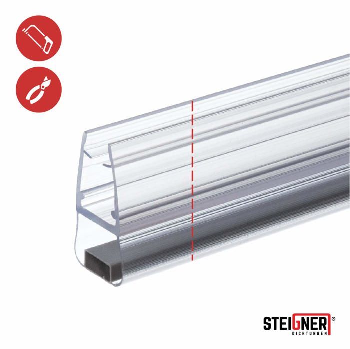 STEIGNER Joint De Douche Pour Paroi En Verre, 120cm, Vitre 6