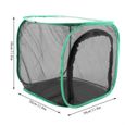 Grande cage d'élevage ventilée durable portative pliable de papillon-3