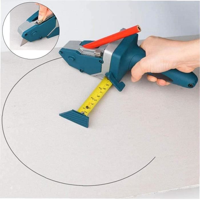Équipement de coupe de plaques de plâtre portable tout-en-un coupe plaque  de plâtre outil de main avec ruban à mesurer et mult[650] - Cdiscount  Bricolage
