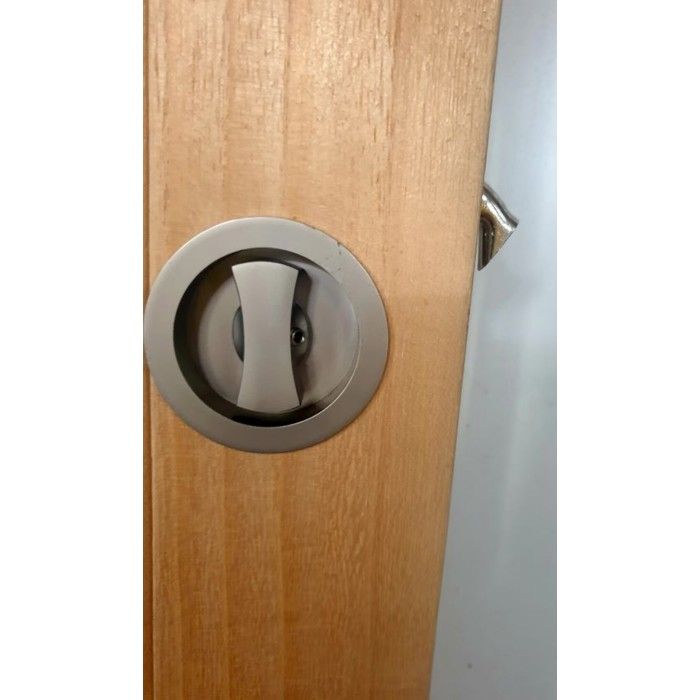 Porte Coulissante D'atelier GD Menuiseries, Blanc, H204 X L73 Cm, MDF, Fabrication Française