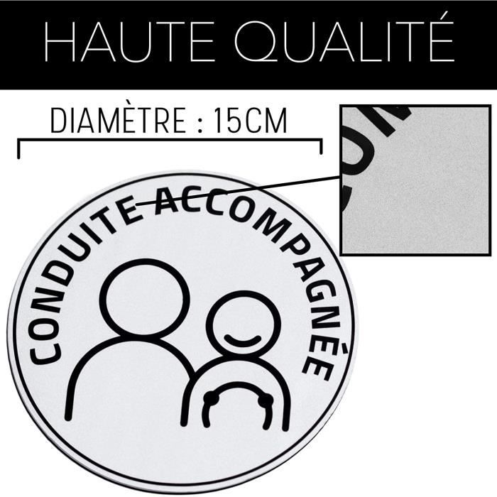 Disque Magnétique Conduite Accompagnée 2024 ⭐ Marque Française ⭐ Aimanté - 15cm
