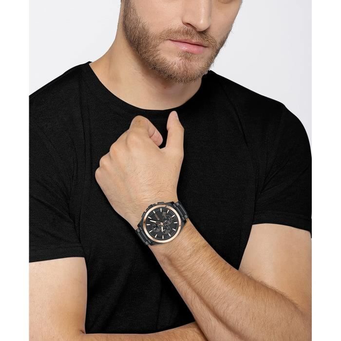 Montre hugo boss top acier noir