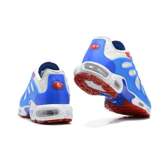 Chaussures de course Nike Air Max Plus 3 TN Blanc Rouge Bleu Homme Cdiscount Sport