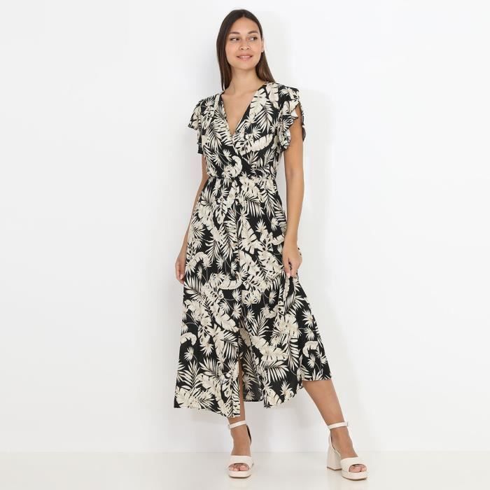 Robe longue cheap feuille doree
