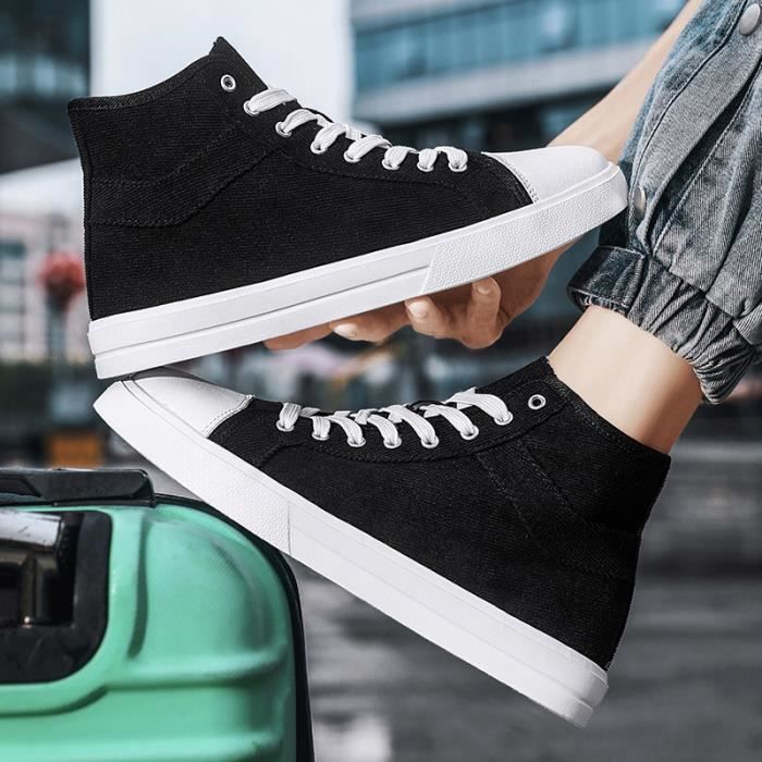 Chaussure montante toile discount