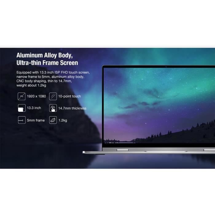 Ordinateur Portable-BMAX Y13 Notebook PC Portable-Windows3