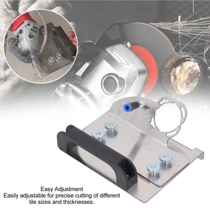 Kit Coupe à Eau 2m QUSLLIS Support Meuleuse Angle 45 Degrés Coupe Carrelage Type 100 - Avec Conduite Eau 2m - Réglable Menuiserie Plâtrerie Kit Coupe à Eau 2m QUSLLIS Support Meuleuse Angle 45 Degrés Coupe Carrelage Type 100 - Avec Conduite Eau 2m - Réglable Menuiserie Plâtrerie