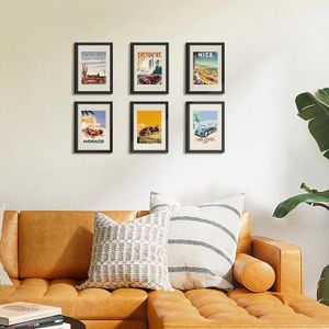 Lot De 10 Cadres Photo A4 Argentés – Passe-partout 15x20 Cm, Pose Murale Ou Sur Table, Portrait/paysage
