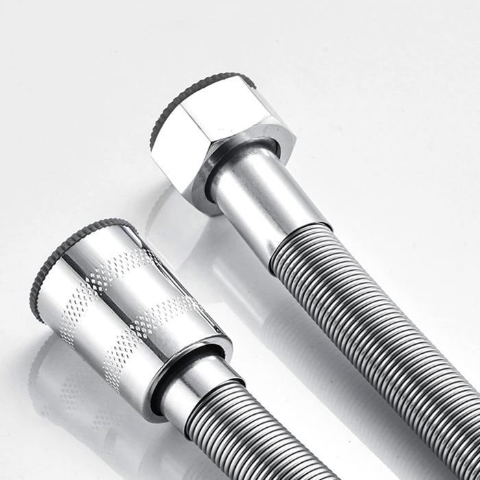 Flexible De Douche Acier Inoxydable - Raccord 1/2", Longueur 1,5m Ou 2m - Tuyau Haute Pression Remplacement