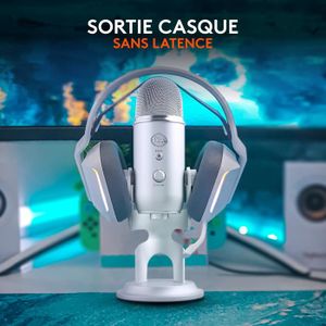 Microphone Mars Gaming MMIC-XT RGB avec bras de montage