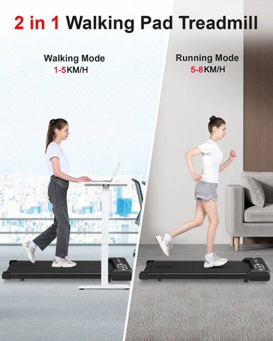 Tapis De Course électrique Avec Télécommande Et écrans LED – Vitesse Max 8 Km/h, Inclinaison 1% – Neuf Emballé