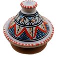Mini Tajine Ethnique De La Porte D'Épices Sauces En Céramique Marocaine Tunisien 1211201233-0