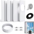 Kit de Fenêtre Universel pour Climatiseur Portable de Tuyau d'échappement avec Coupleur Kit de Ventilation AC (pour Tuyau de 15cm)
