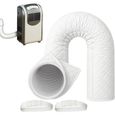 Housse de tuyau pour climatiseur - Housse isolante 150 x 52 cm - Blanche - Pour climatiseur portable