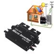 Micro Inverter Solar Power Grid Tie 600W WIFI Contrôle Identification Automatique AC120 230V IP65 Imperméable à l’eau (Noir) 98666-0