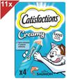 CATISFACTIONS Creamy Friandises au saumon pour chats 10g (4x11)-0