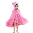 Fox,5-6 Ans B/éb/é Gar/çon//Fille Mignon Animal Doux Peignoir en Coton Capuche Serviettes de Bain pour B/éb/é