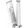 Téléphone Sans Fil Panasonic KX-TGK210SPW DECT Blanc - Autonomie 18h - Ecran - LED - Marque PANASONIC-0