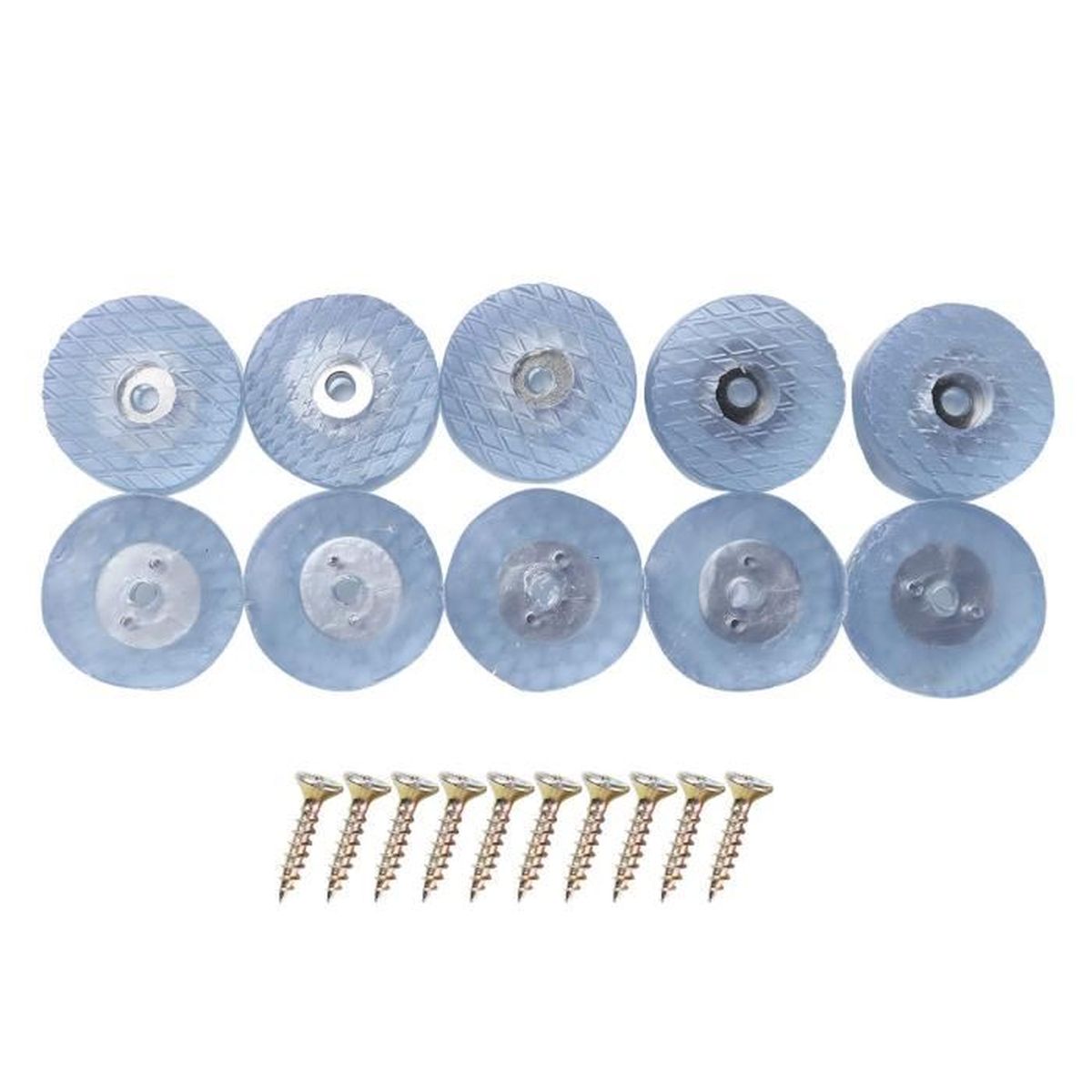 10pcs pieds de meubles en caoutchouc antiderapant pieds avec vis pads pour table bureau chaise ronde transparent achat vente pied de table 10pcs pieds de meubles en c cdiscount