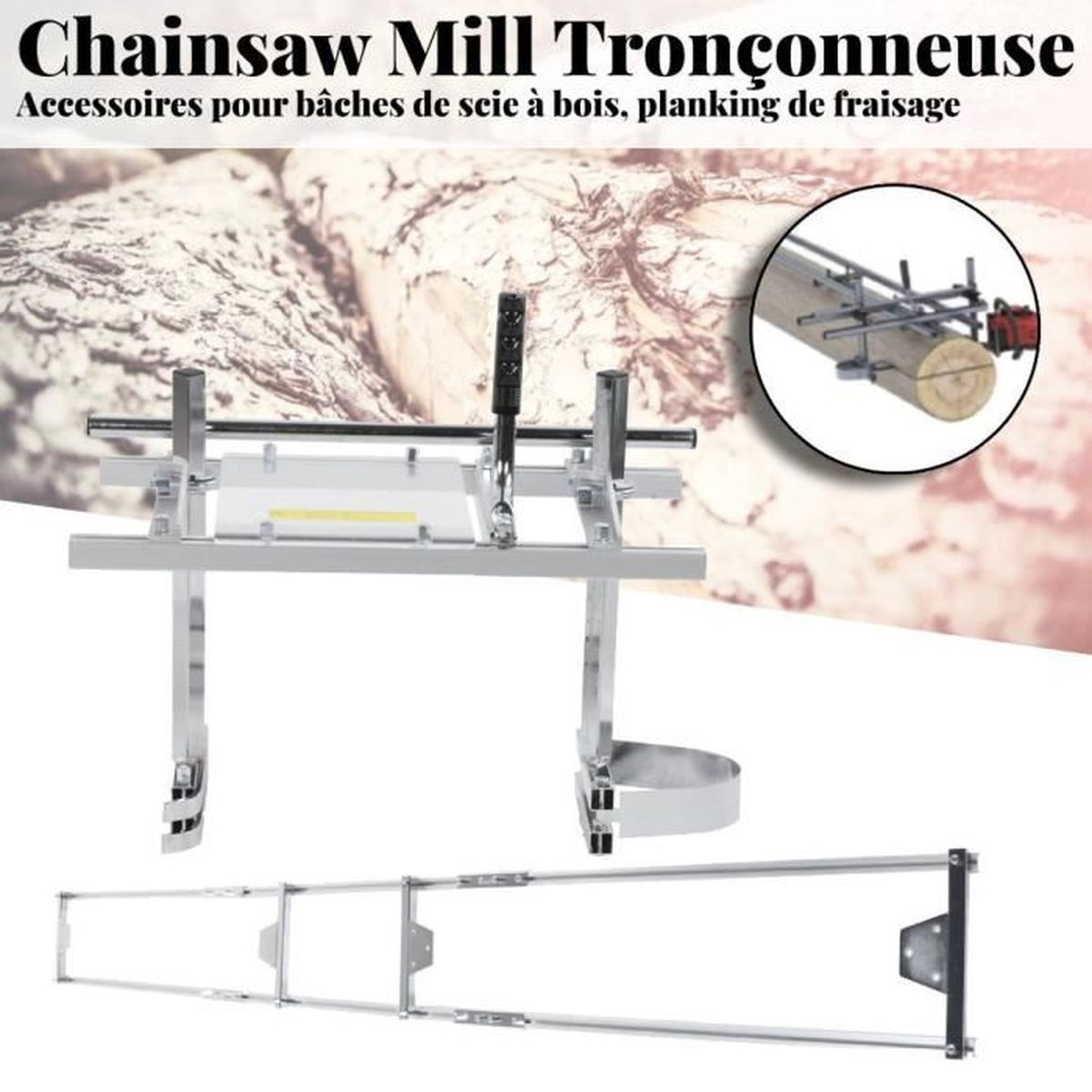 Gabarit Fraisage Flexible 2 M - Règle Courbe Avec Chaîne Dentée, Pour Travail Du Bois Précise