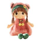 QIEDOVIEY Poupée de chiffon douce, poupée de chiffon, poupée bébé, 45 cm (rose)