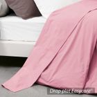 Drap plat - LINNEA - Macaron - 100% Coton - 180x290 cm - Traitement Easycare