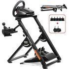 GTPLAYER Sim Racing Wheel Stand Support de volant pour G920 G29 avec support de levier de vitesse, Hauteur et angle réglables