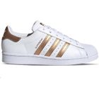 Basket adidas Originals SUPERSTAR - Femme - Blanc - Cuir - Lacets - Plat