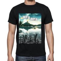 Homme Tee-Shirt Bora T-Shirt Vintage Noir
