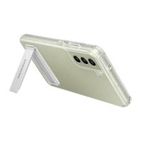 Coque Original Samsung Galaxy S21 FE Béquille Clear Standing Cover Transparent Blanc