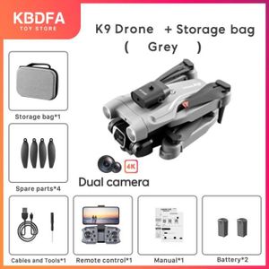 DRONE 4k-Gris-Double C-2b-KBDFA K9 Vs Z908ouveau rc dron