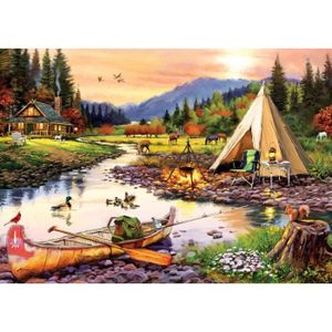 PUZZLE Puzzle 3000 pièces - ART PUZZLE - Camping Friends 