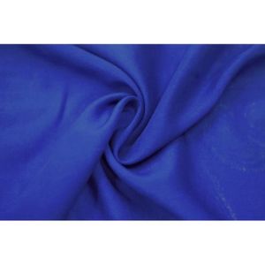 Blouses Tissu tissu viscose uni bleu roi Mousseline de soie substances au mètre