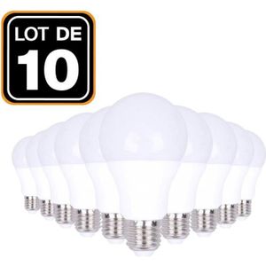AMPOULE - LED Lot 10 Ampoules LED E27 20W 6000K Blanc Froid Haut