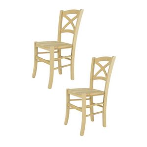 CHAISE Tommychairs - Set 2 chaises cuisine CROSS, robuste